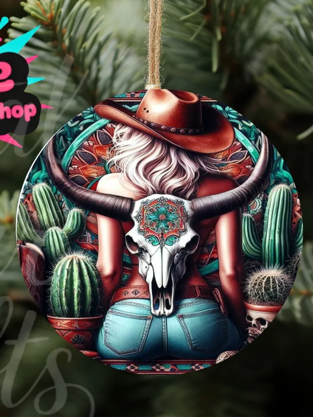 SALE! Bundle 3 FOR $19! Western Ornament